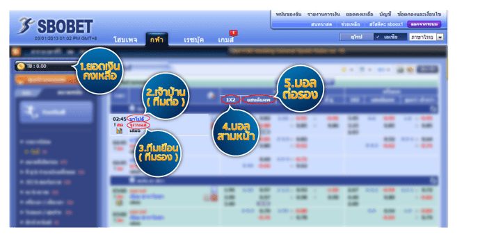 วิธีการเล่น SBOBET